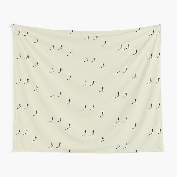 Aperçu de l'œuvre Ombres et silhouettes - Motif à trois personnages séparés créée et vendue par Lara CJ Art.