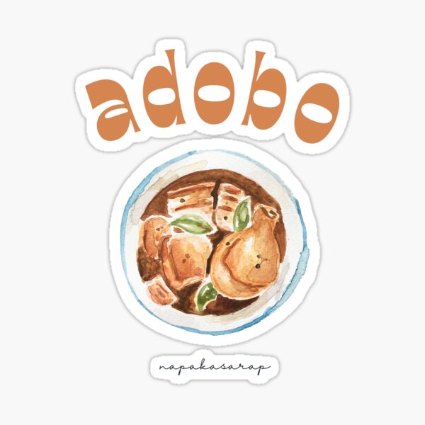 Chicken Adobo Shirt Sticker