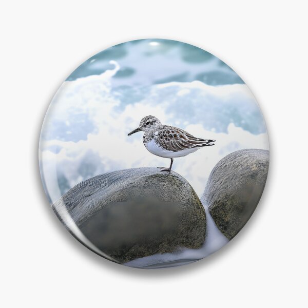 Item preview, Bird Playing in the Ocean designed and sold by ArtbyJustis.
