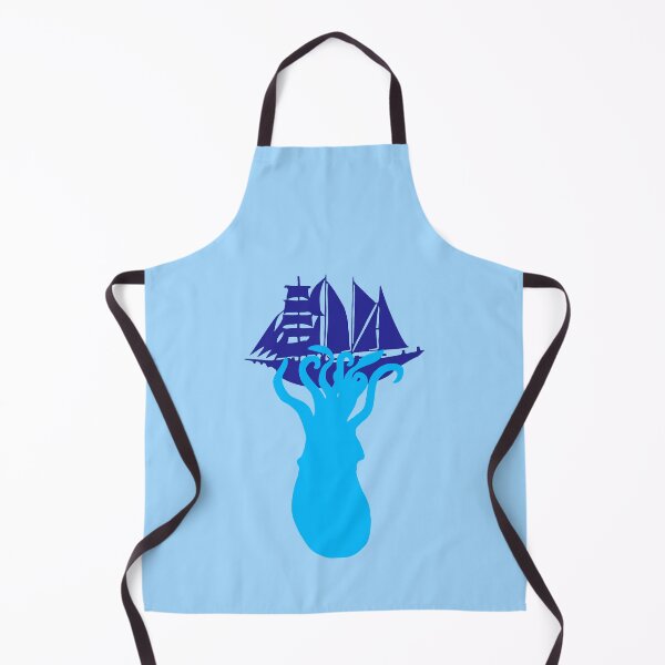 Item preview, Giant Squid Kraken Sailing Ship Attack Deep Sea Octopus designed and sold by shirt-o-mat.