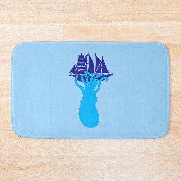 Item preview, Giant Squid Kraken Sailing Ship Attack Deep Sea Octopus designed and sold by shirt-o-mat.