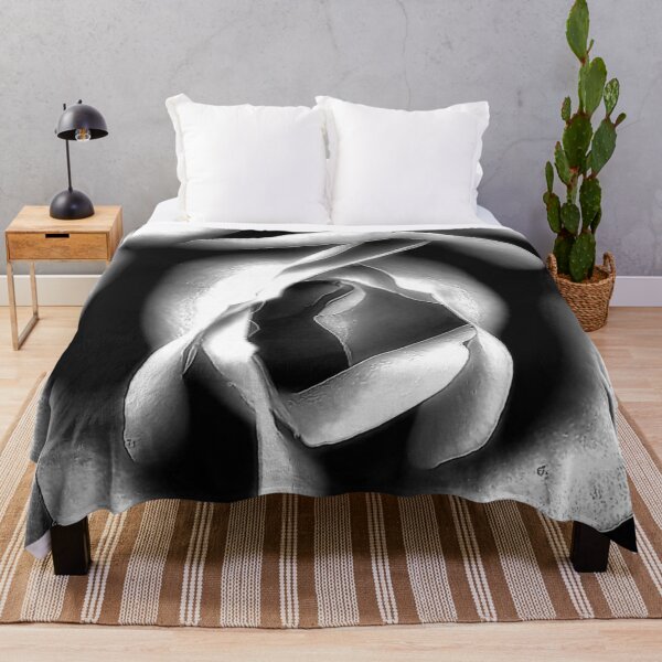 Item preview, Black and White Rose – Macro Floral Fine Art Photography designed and sold by SL Timeless Moments .
