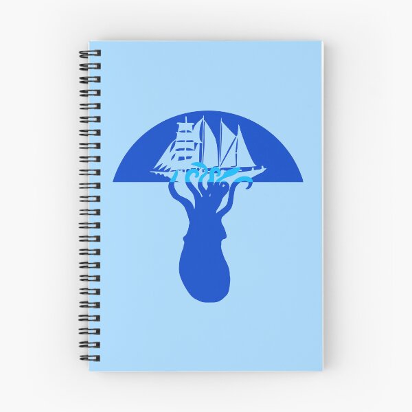 Item preview, Giant Squid Kraken Sailing Ship Attack Deep Sea Octopus designed and sold by shirt-o-mat.