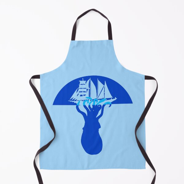 Item preview, Giant Squid Kraken Sailing Ship Attack Deep Sea Octopus designed and sold by shirt-o-mat.