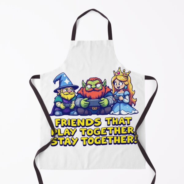 Item preview, Friends That Play Together Stay Together – Fantasy Gamer Trio designed and sold by SwedishValhalla.