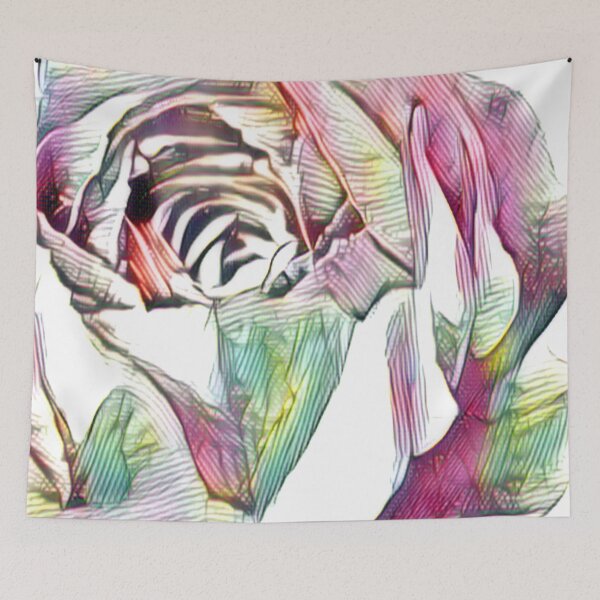 Item preview, Vibrant Watercolor Rose – Macro Floral Art Highlighting Petal Details designed and sold by SL Timeless Moments .