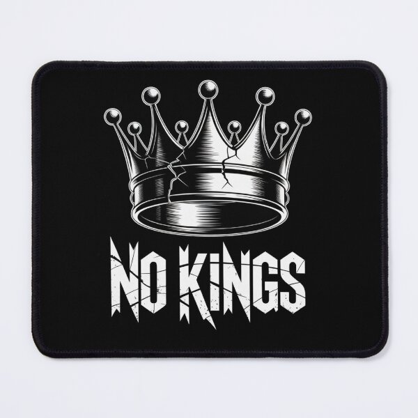 Item preview, No Kings – Anti-Authority Broken Crown Design designed and sold by KrissGraphShop.