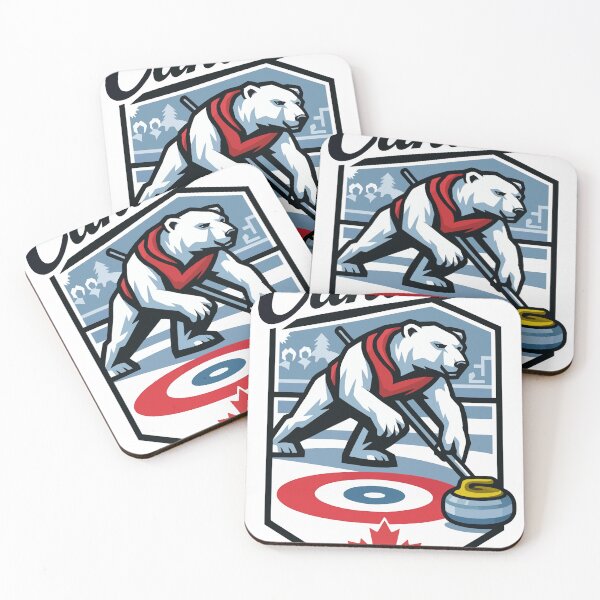 Item preview, Canada Polar Bear Curling designed and sold by retrographics.