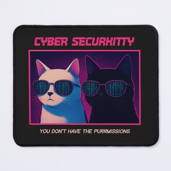 Item preview, Cyber SecuriKitty – Cyberpunk Hacker Cat Meme Shirt designed and sold by RizVibes.
