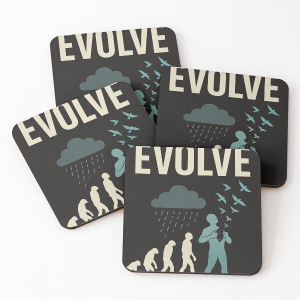 Item preview, Evolve - Men’s Mental Health Tee - Minimalist Evolution Poster designed and sold by ZipperDragon88.