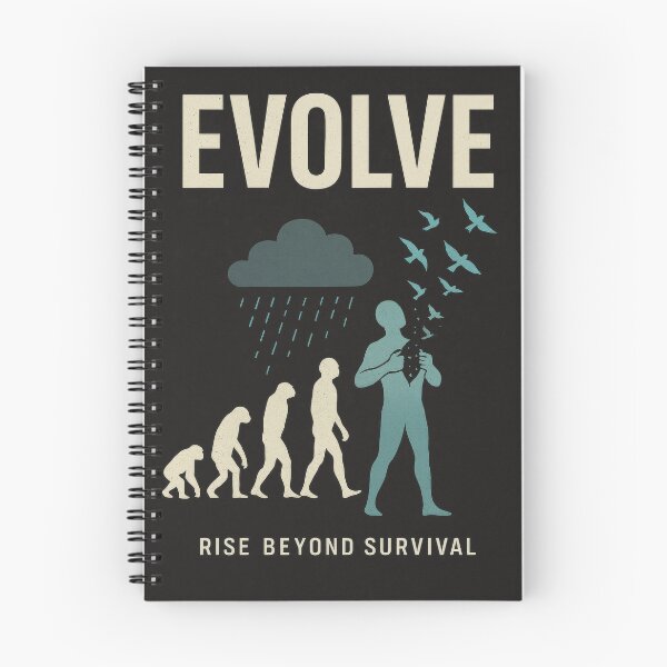Item preview, Evolve - Men’s Mental Health Tee - Minimalist Evolution Poster designed and sold by ZipperDragon88.