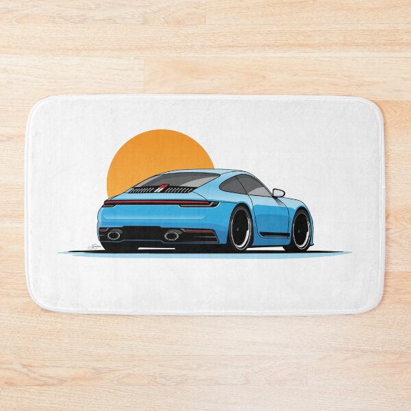 Item preview, Porsche 992 Carrera T Blue sunset Illustration  designed and sold by blackdogshop.