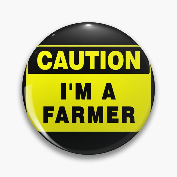 Item preview, Caution I'm A Farmer, Yellow Sign, Bold Black Font, Quotes, Farmlife  designed and sold by AASparksDesigns.