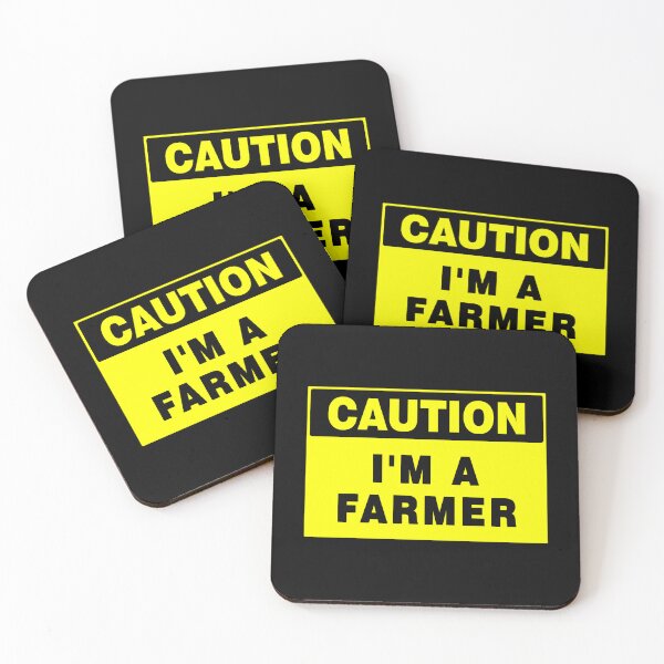 Item preview, Caution I'm A Farmer, Yellow Sign, Bold Black Font, Quotes, Farmlife  designed and sold by AASparksDesigns.