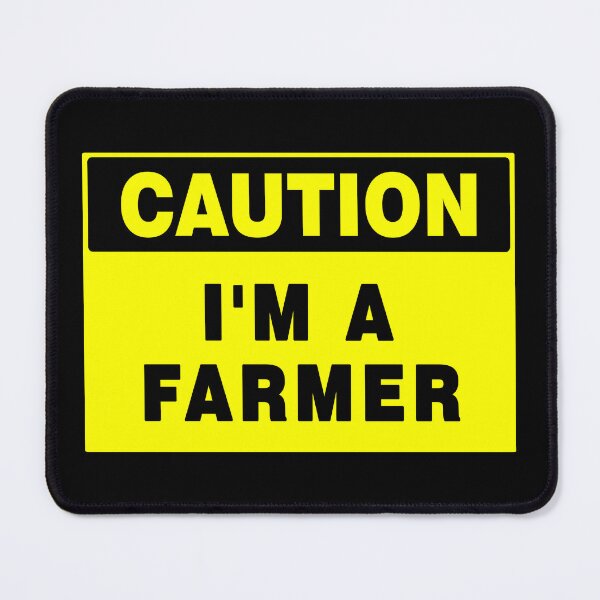 Item preview, Caution I'm A Farmer, Yellow Sign, Bold Black Font, Quotes, Farmlife  designed and sold by AASparksDesigns.