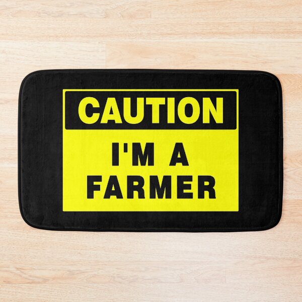 Item preview, Caution I'm A Farmer, Yellow Sign, Bold Black Font, Quotes, Farmlife  designed and sold by AASparksDesigns.