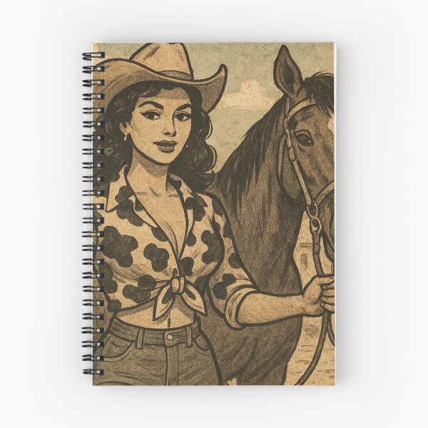 Item preview, western latin women with horse and dog designed and sold by OnlyTheWest.