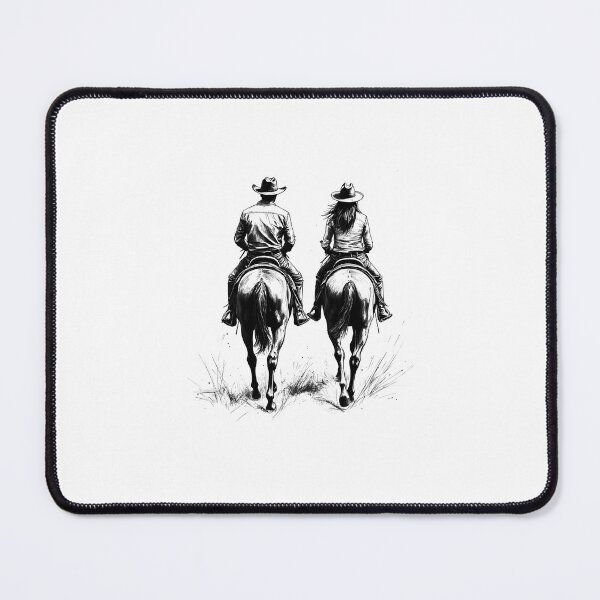 Item preview, Western Cowboy Couple Romantic Country Lovers in Rustic Western Style designed and sold by Rosaliartbook.