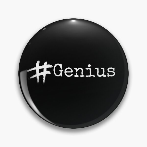 Item preview, #Genius Hashtag - Bold Typography Art designed and sold by HustleBossLady247.