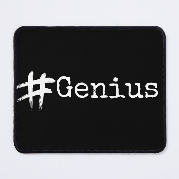 Item preview, #Genius Hashtag - Bold Typography Art designed and sold by HustleBossLady247.