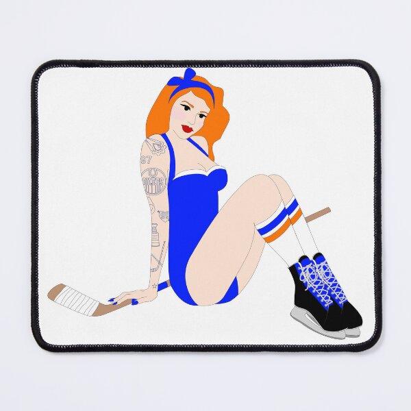Item preview, Oilers Pinup designed and sold by Heather H Designs .