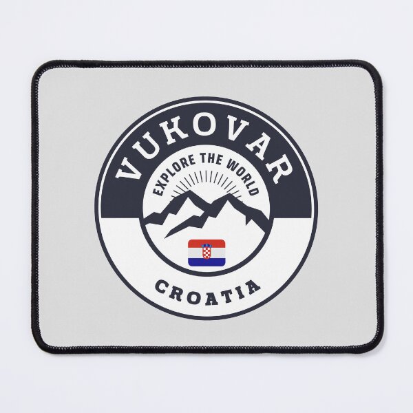 Item preview, Vukovar Croatia Black and White Crest designed and sold by World Designs.
