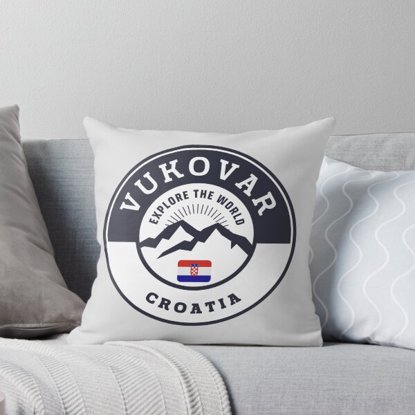 Item preview, Vukovar Croatia Black and White Crest designed and sold by World Designs.