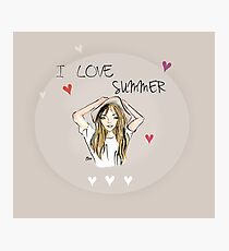 I love summer Photographic Print