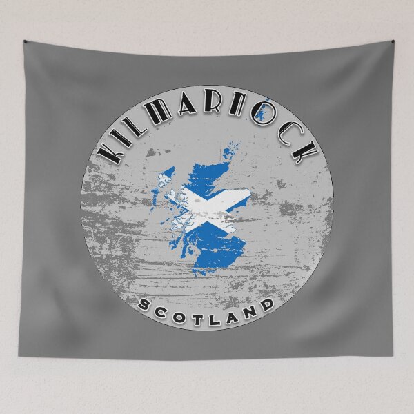 Item preview, Kilmarnock Scotland Flag Worn  designed and sold by World Designs.