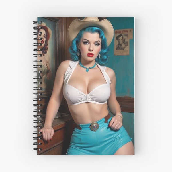 Item preview, 1940s Electric Cowgirl Pin Up designed and sold by MissSaylor.
