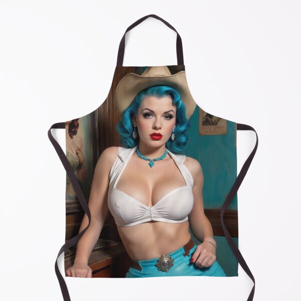 Item preview, 1940s Electric Cowgirl Pin Up designed and sold by MissSaylor.