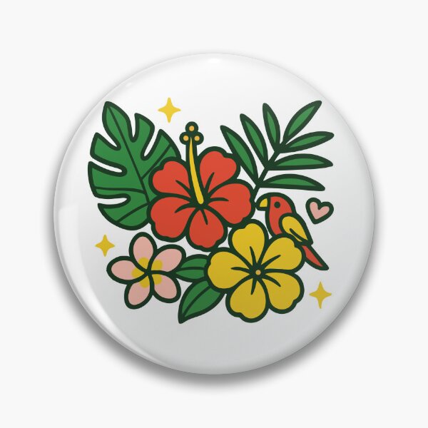 Item preview, Tropical Floral Parrot Illustration designed and sold by Cuckoo Parrot.