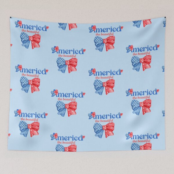 Item preview, America the Beautiful Croquette Red, White and Blue Patriotic  designed and sold by Forevermore.