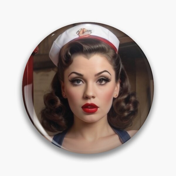 Item preview, Vintage Mail Lady Pin Up designed and sold by MissSaylor.
