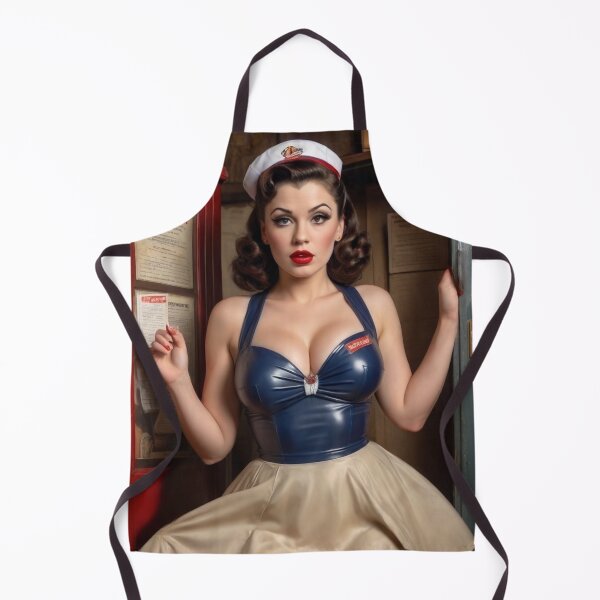 Item preview, Vintage Mail Lady Pin Up designed and sold by MissSaylor.