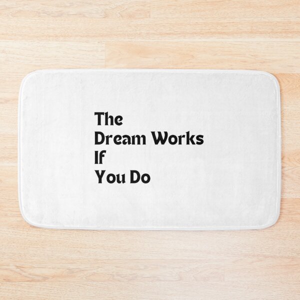 Item preview, Motivational Quote – The Dream Works If You Do (Minimalist Hustle Design, Hard Work Mindset Gift) designed and sold by MakeMyDaze.