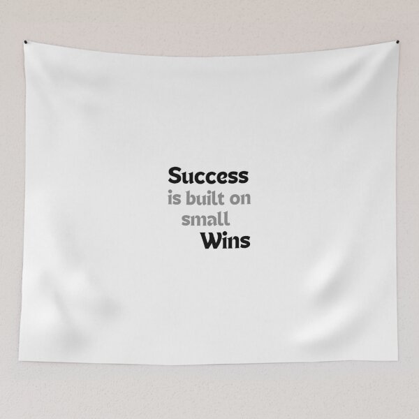 Item preview, Motivational Quote – Success Is Built on Small Wins (Minimalist Growth Mindset Design, Daily Progress Gift) designed and sold by MakeMyDaze.