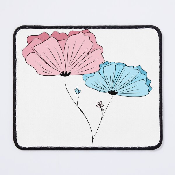 Item preview, Subtle Trans LGBTQ+ Pride Flag Flower designed and sold by spooniecentral.
