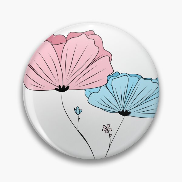Item preview, Subtle Trans LGBTQ+ Pride Flag Flower designed and sold by spooniecentral.