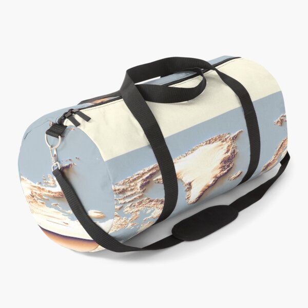 Item preview, World Map with Shaded Relief and Blue Oceans Digitally Rendered designed and sold by ThinkAboutMaps.