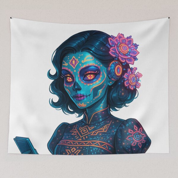 Item preview, Catrina Neon Celestial Message designed and sold by JonelleTshirts.