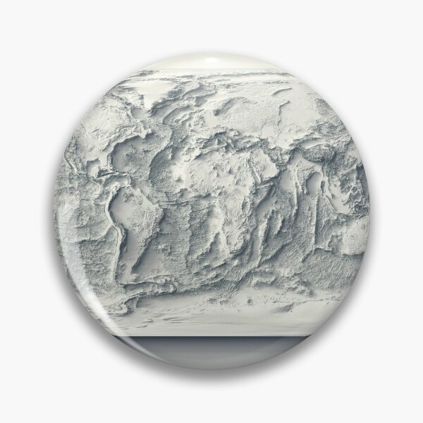 Item preview, Bathymetrical World Map with Shaded Relief Digitally Rendered designed and sold by ThinkAboutMaps.