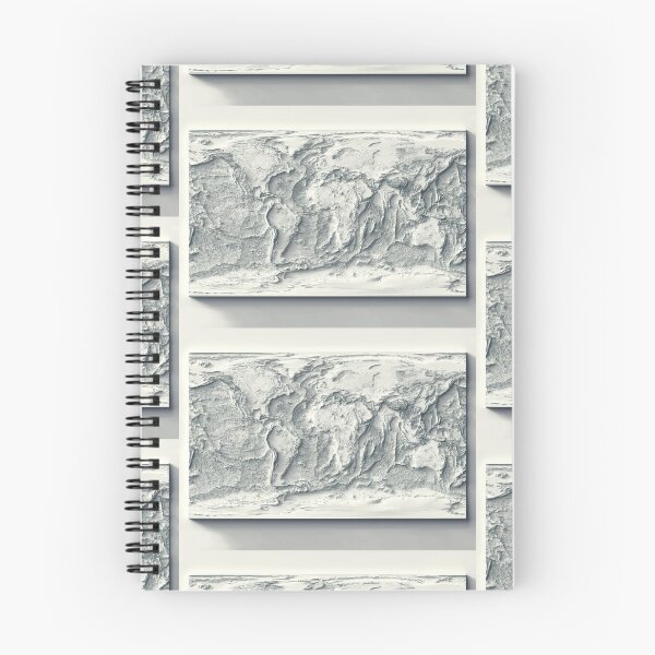Item preview, Bathymetrical World Map with Shaded Relief Digitally Rendered designed and sold by ThinkAboutMaps.