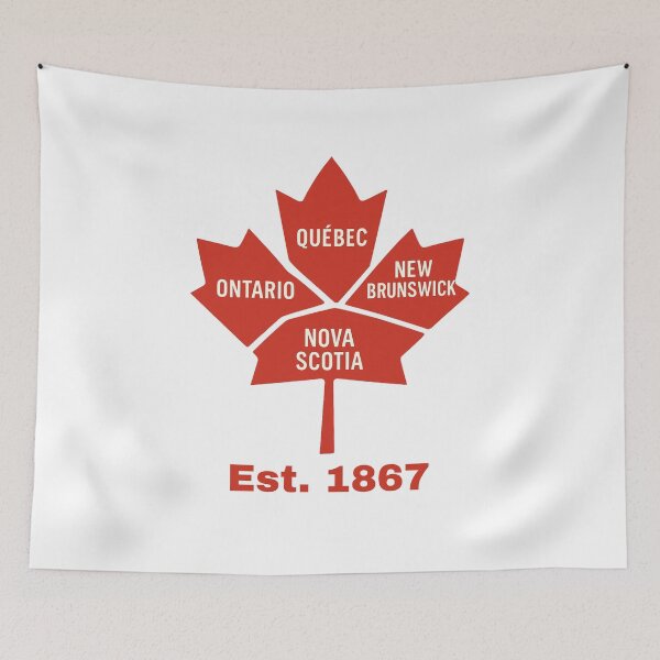 Item preview, Segmented Maple Leaf Provincial Graphic Canada Day  July 1 1867 designed and sold by Meandmyshop.