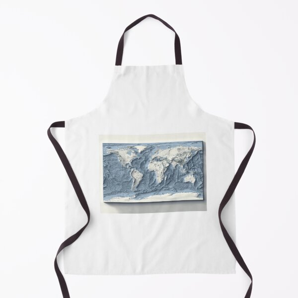 Item preview, Bathymetrical World Map with Shaded Relief Digitally Rendered designed and sold by ThinkAboutMaps.
