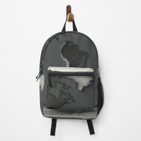 Item preview, World Map with Shaded Relief and Dark Oceans Tone Digitally Rendered designed and sold by ThinkAboutMaps.