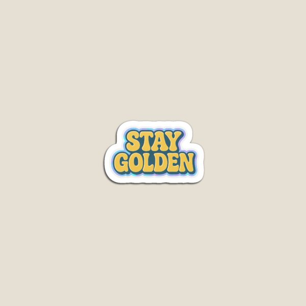 Item preview, Bleib golden Sticker designed and sold by sroodsari.