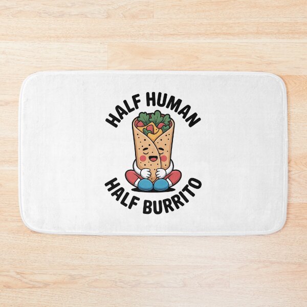 Item preview, Half Human Half Burrito – Cute Funny Burrito Lover Design designed and sold by ThatBBStore.