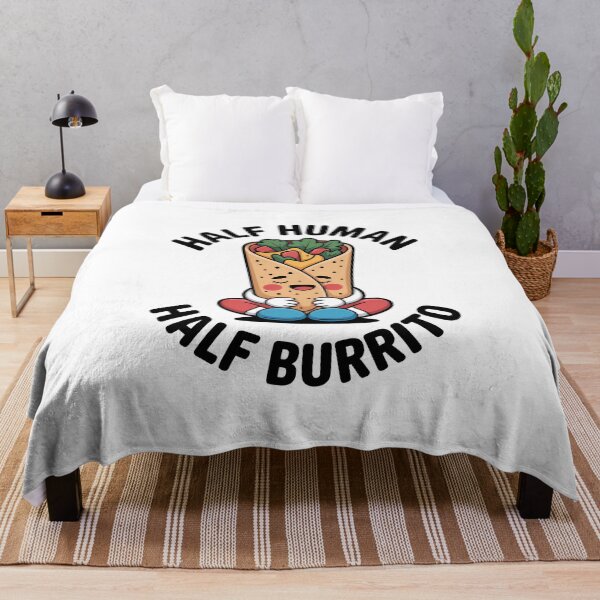 Item preview, Half Human Half Burrito – Cute Funny Burrito Lover Design designed and sold by ThatBBStore.