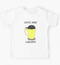 Cats Are Liquid Kids Tee